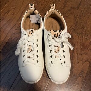 NWT Leopard and White Sneakers